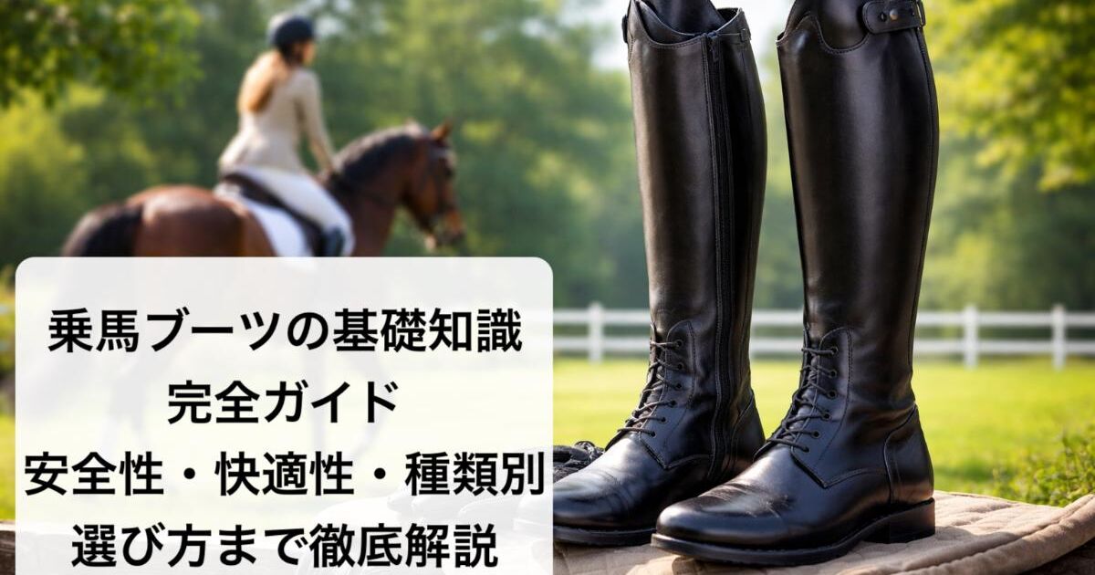 乗馬ブーツの基礎知識完全ガイド：安全性・快適性・種類別選び方まで 