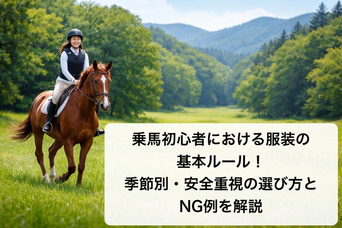 乗馬初心者における服装の基本ルール！季節別・安全重視の選び方とNG例 